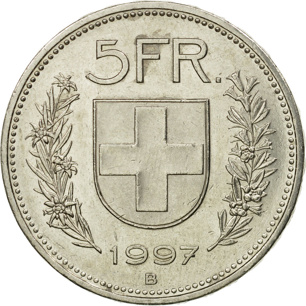 Monnaie, Suisse, 5 Francs, 1997, Bern, TTB+, Copper-nickel, KM:40a.4