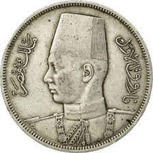 Coin, Egypt, Farouk, 10 Piastres, 1939, British Royal Mint, EF(40-45), Silver