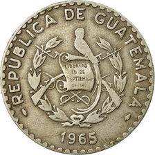 Moneda, Guatemala, 25 Centavos, 1965, MBC, Cobre - níquel, KM:268