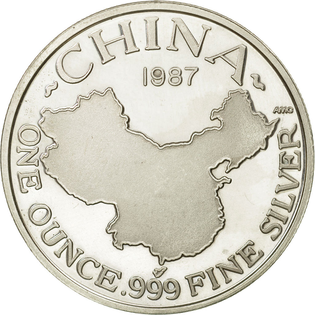 Coin, CHINA, PEOPLE'S REPUBLIC, Once, 1987, UNC, Silver