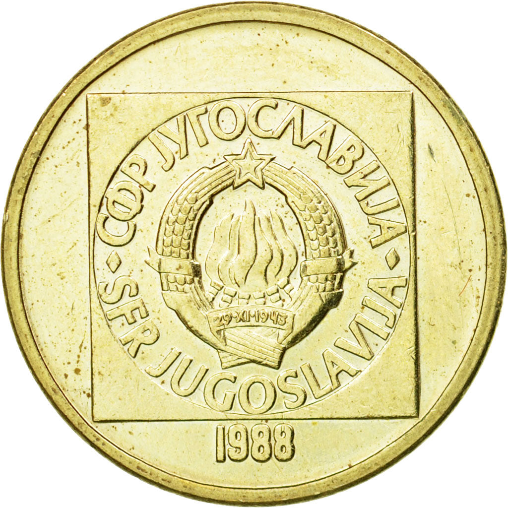 Moneta, Iugoslavia, 50 Dinara, 1988, BB, Ottone, KM:133