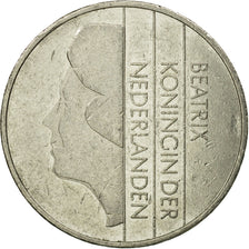 Coin, Netherlands, Beatrix, 2-1/2 Gulden, 1989, EF(40-45), Nickel, KM:206