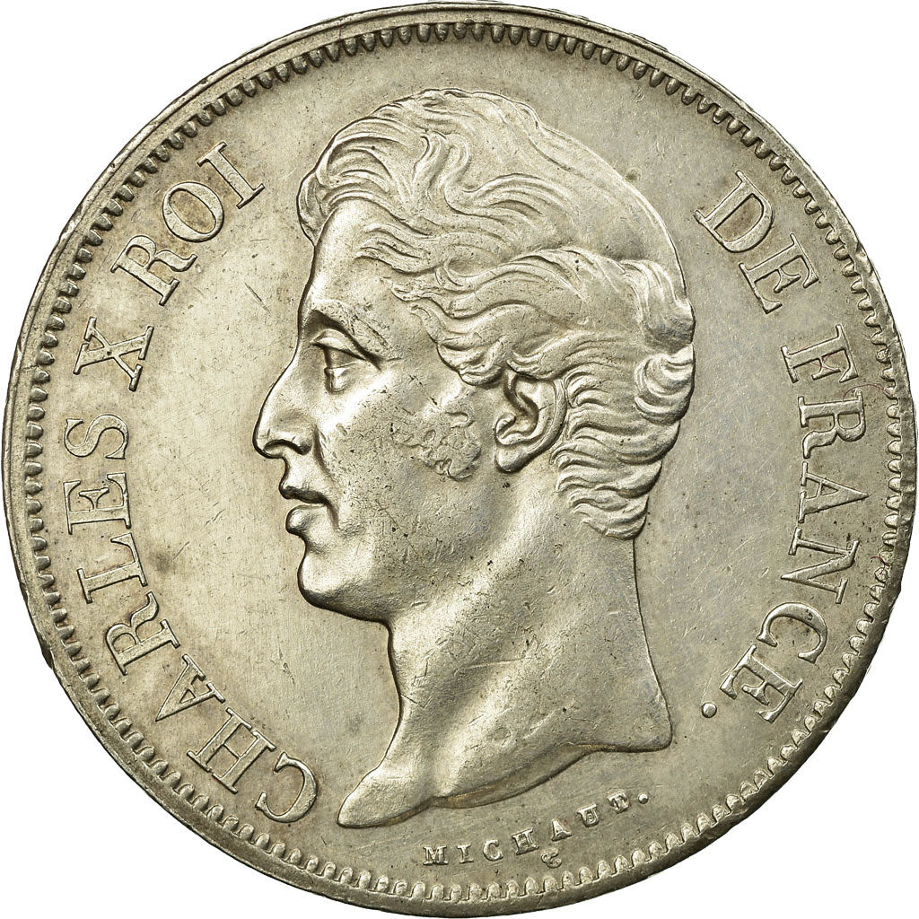 Coin, France, Charles X, 5 Francs, 1830, Paris, AU(50-53), Silver, KM:727