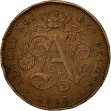 Coin, Belgium, Albert I, 2 Centimes, 1912, EF(40-45), Copper, KM:64