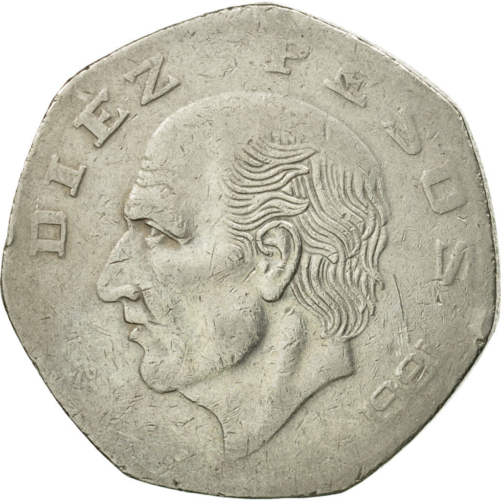 Münze, Mexiko, 10 Pesos, 1981, Mexico City, S+, Copper-nickel, KM:477.2