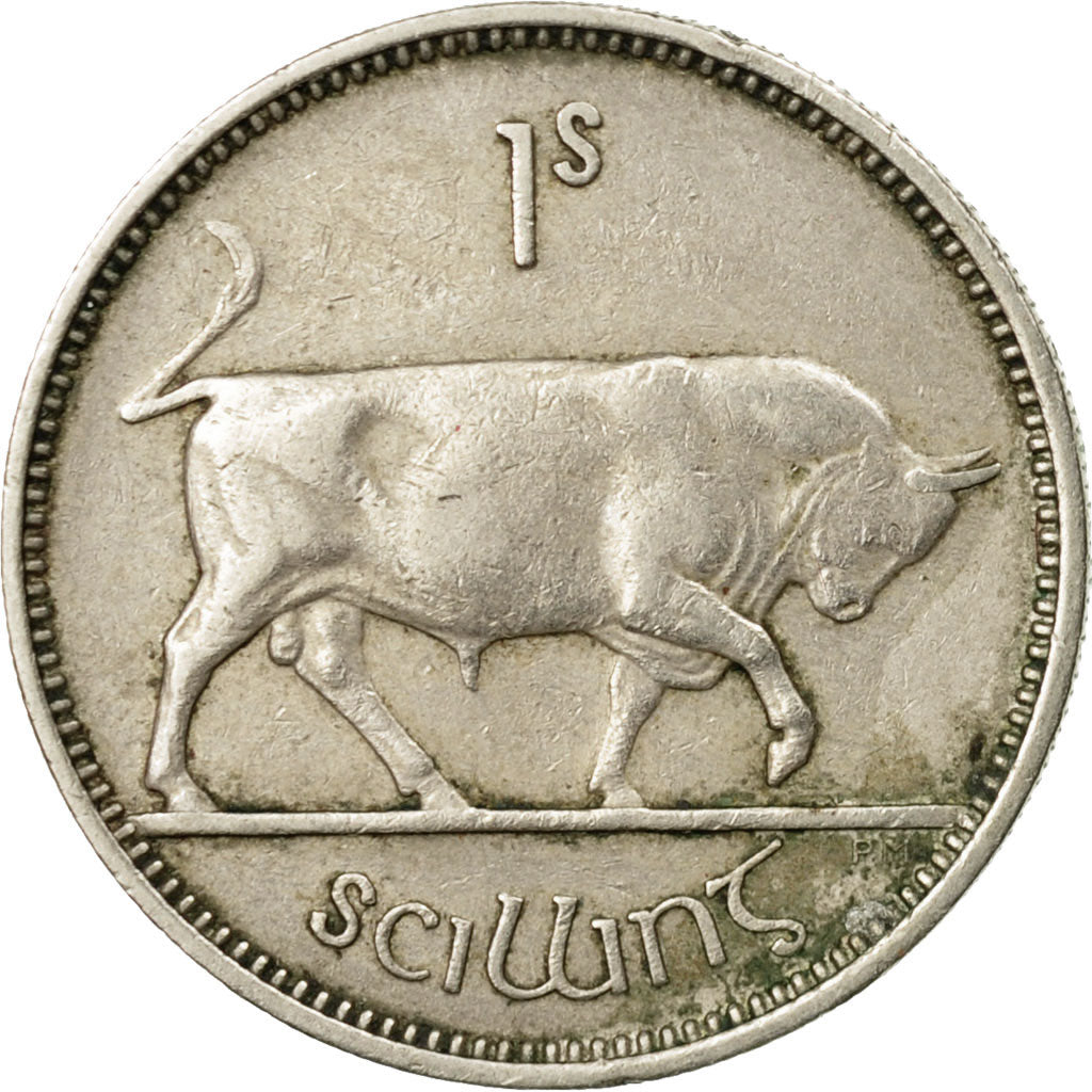 Coin, IRELAND REPUBLIC, Shilling, 1954, VF(20-25), Copper-nickel, KM:14A
