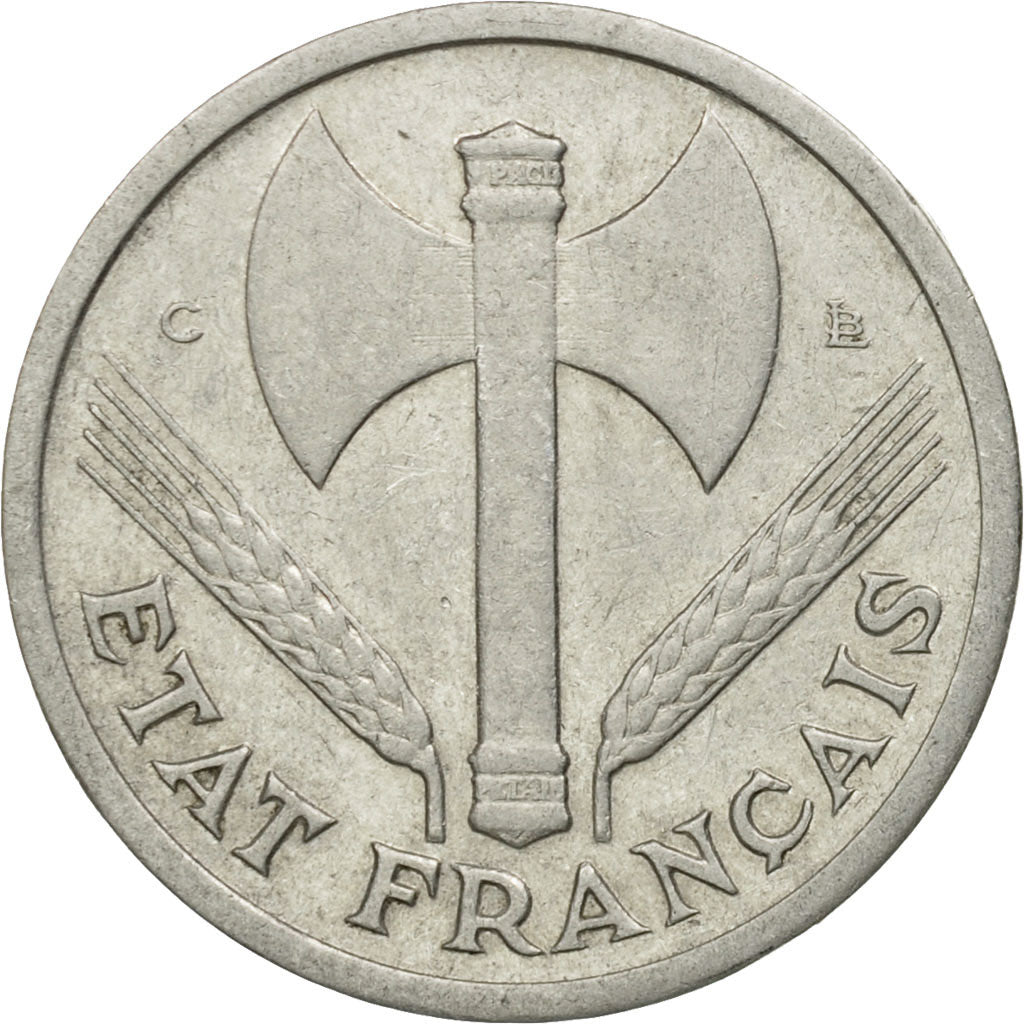 Coin, France, Morlon, Franc, 1944, Castelsarrasin, EF(40-45), Aluminum