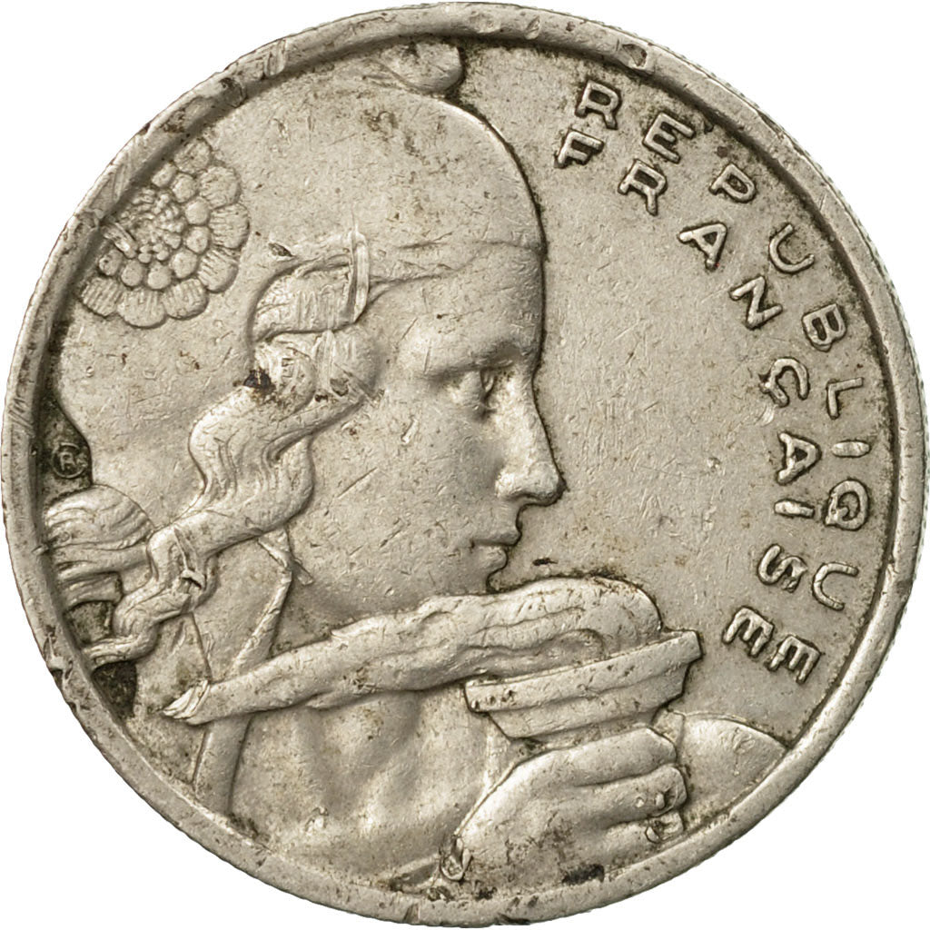 Moneta, Francia, Cochet, 100 Francs, 1954, Beaumont - Le Roger, MB+