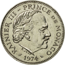 Coin, Monaco, Rainier III, 5 Francs, 1974, EF(40-45), Copper-nickel, KM:150