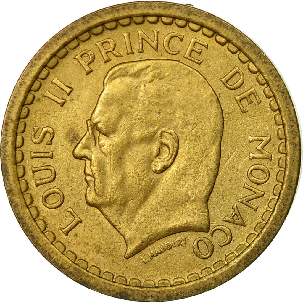 Münze, Monaco, 2 Francs, Undated (1943), Poissy, S+, Cupro-Aluminium