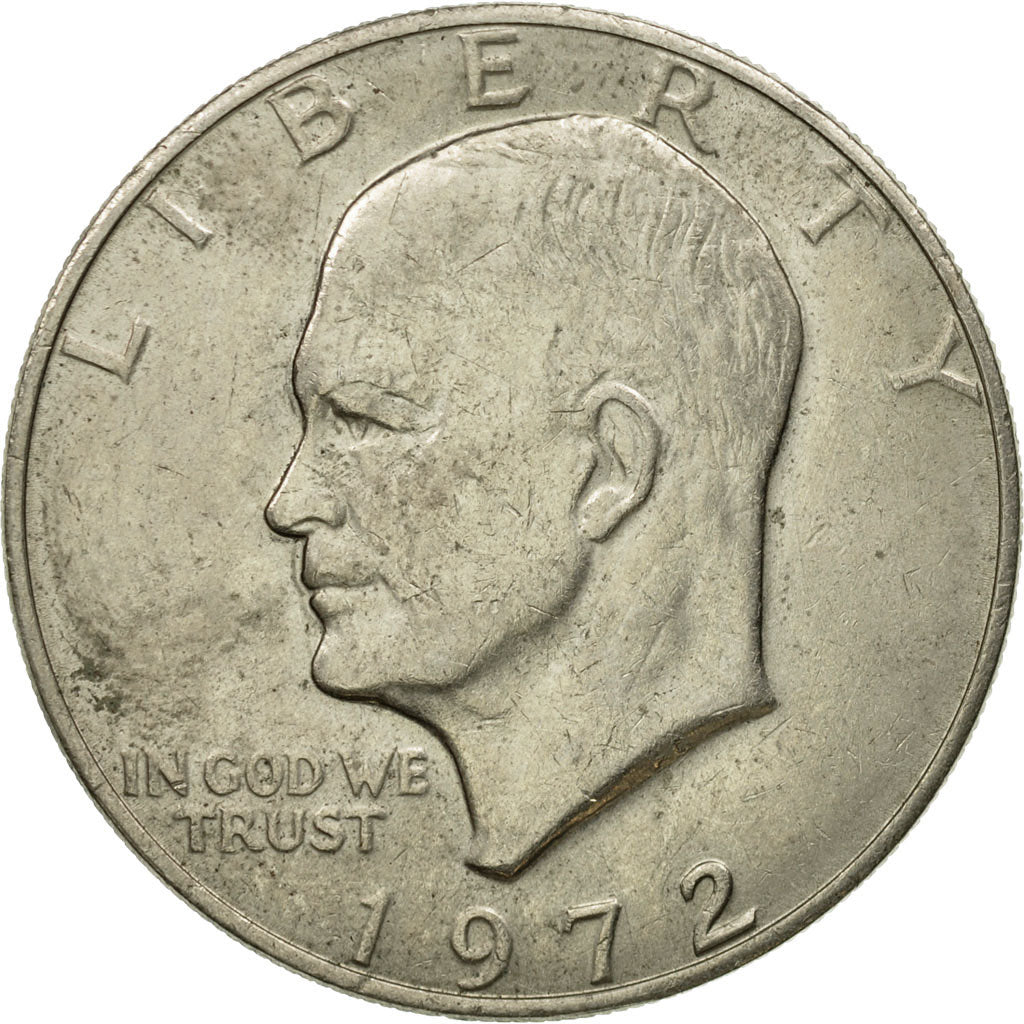Coin, United States, Eisenhower Dollar, Dollar, 1972, U.S. Mint, Philadelphia