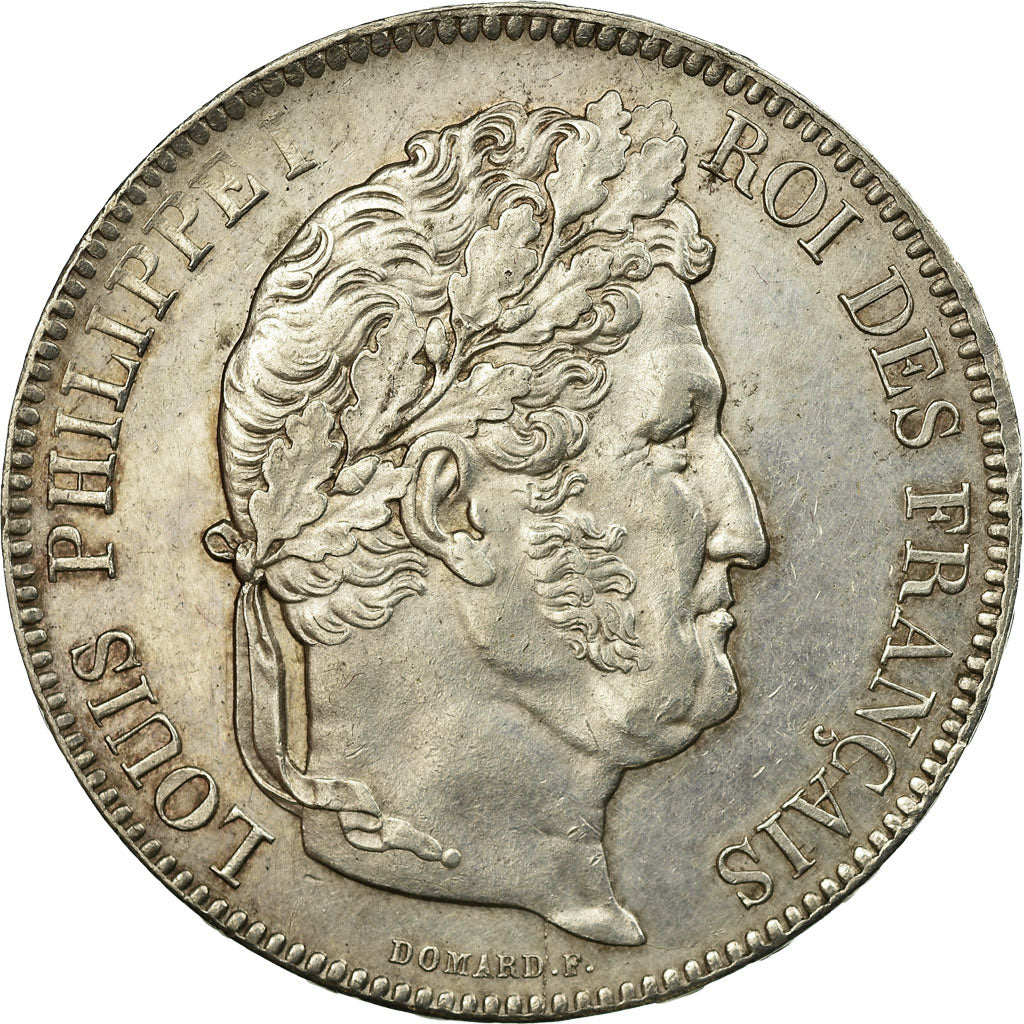 Monnaie, France, Louis-Philippe, 5 Francs, 1842, Strasbourg, TTB, Argent