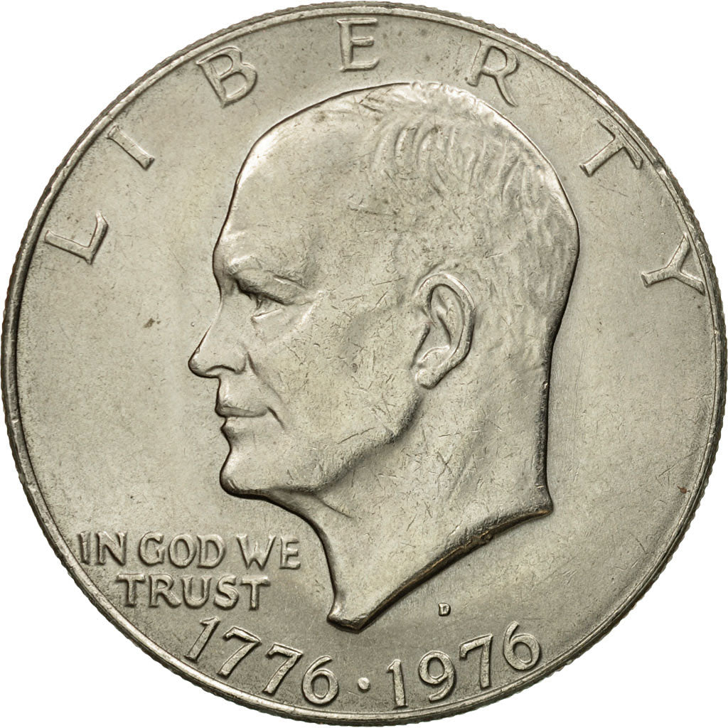 Coin, United States, Eisenhower Dollar, Dollar, 1976, U.S. Mint, Denver