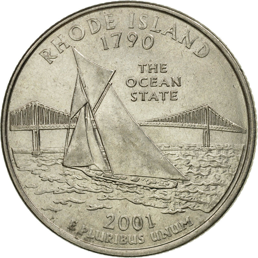 Moneta, USA, Quarter, 2001, U.S. Mint, Denver, EF(40-45), Miedź-Nikiel