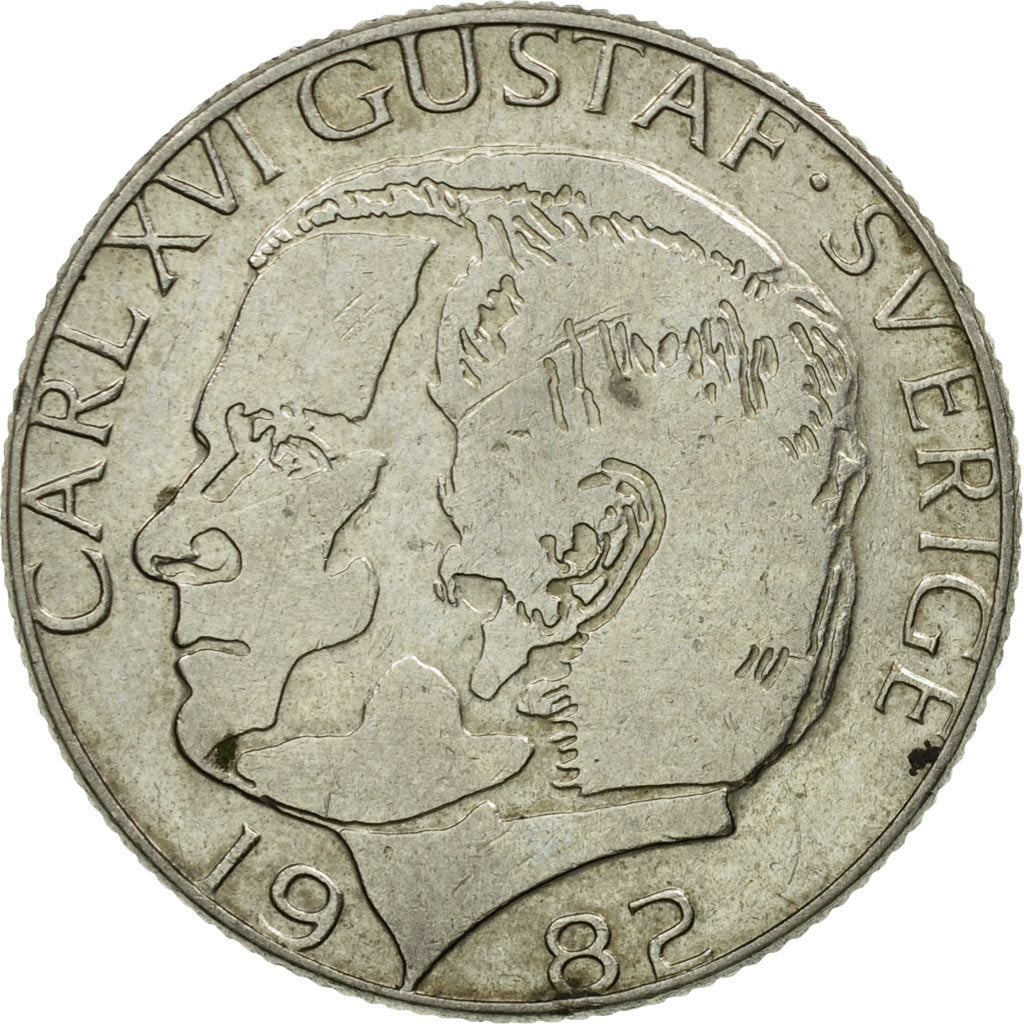 Monnaie, Suède, Carl XVI Gustaf, Krona, 1982, TB+, Copper-nickel, KM:852a