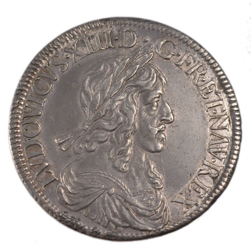 FRANCE, Ecu, 1643, Paris, AU(55-58), Silver, Gadoury #52, 27.30