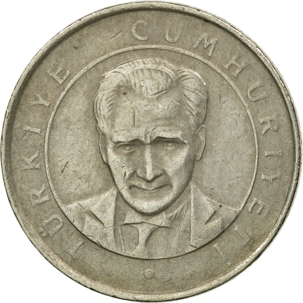 Coin, Turkey, 25 New Kurus, 2005, Istanbul, EF(40-45), Copper-Nickel-Zinc
