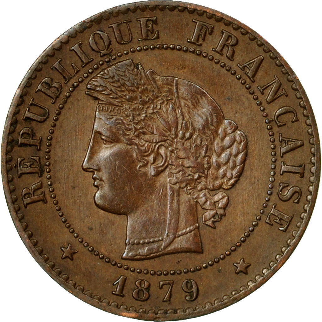 Coin, France, Cérès, Centime, 1879, Paris, EF(40-45), Bronze, KM:826.1, Le