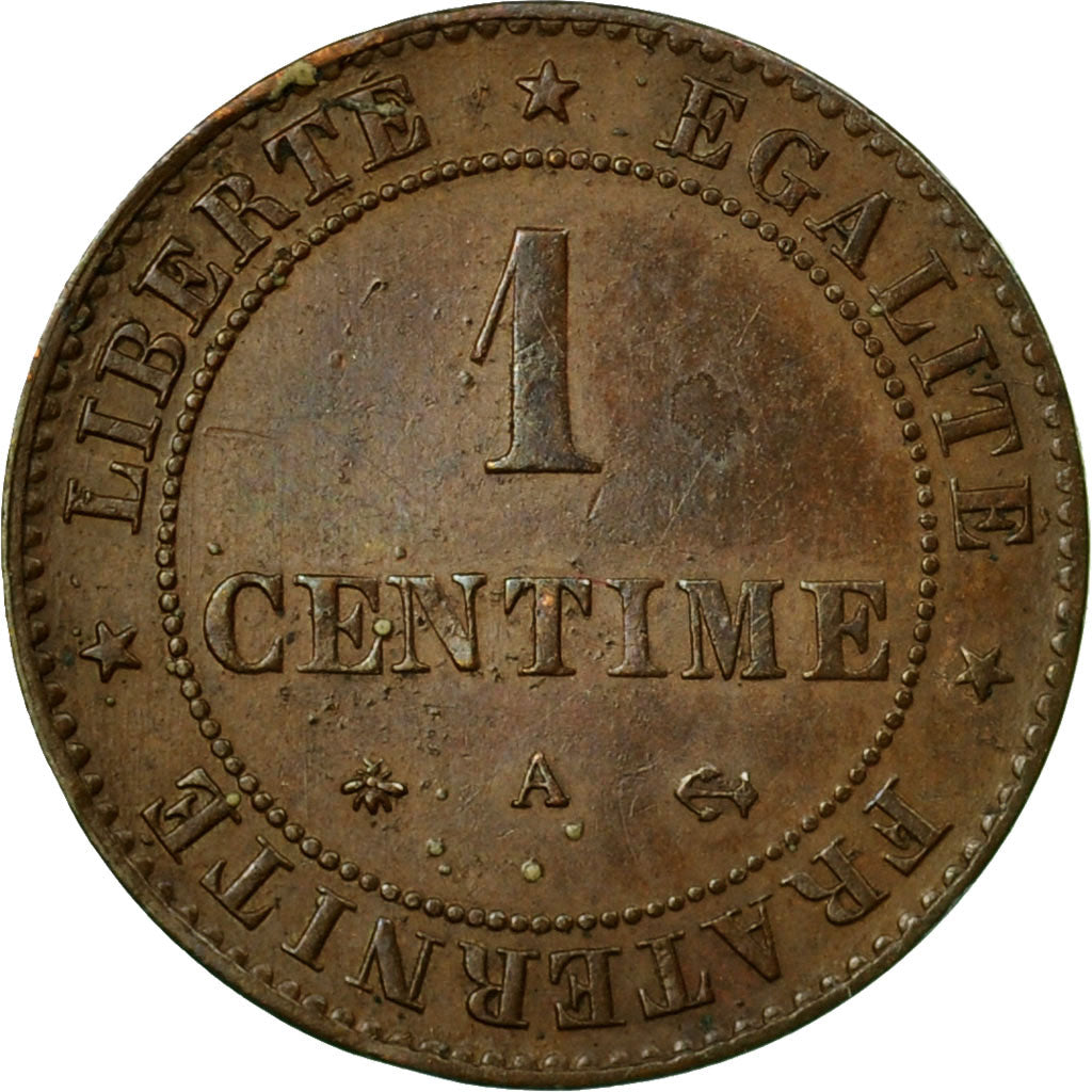 Coin, France, Cérès, Centime, 1879, Paris, EF(40-45), Bronze, KM:826.1, Le