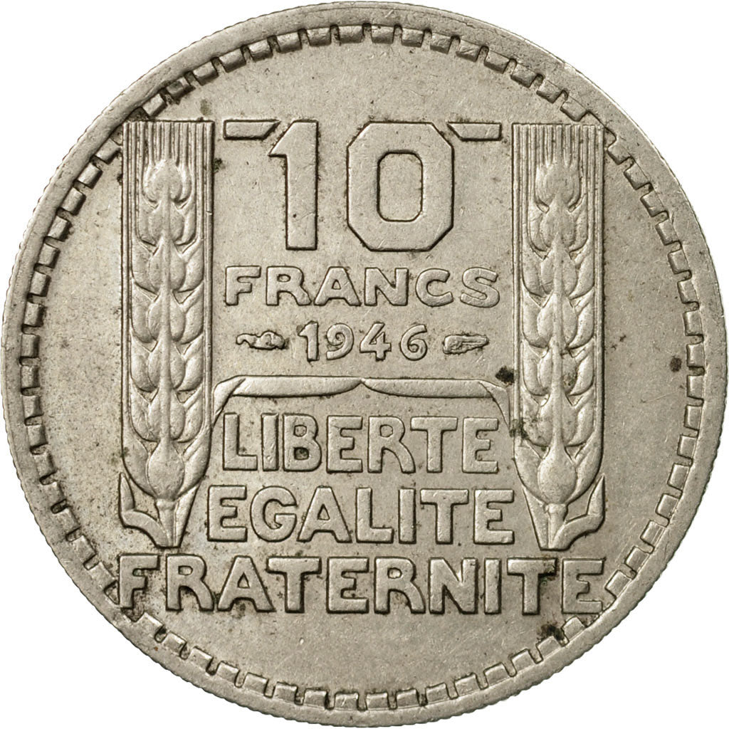 Münze, Frankreich, Turin, 10 Francs, 1946, Paris, SS, Copper-nickel, KM:908.1