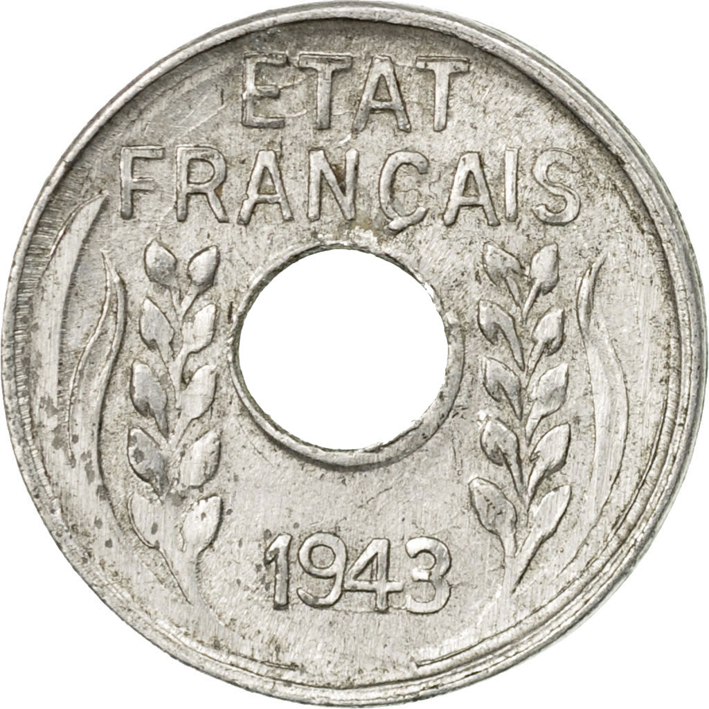 Monnaie, FRENCH INDO-CHINA, Cent, 1943, Paris, TTB, Aluminium, KM:26
