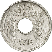 Monnaie, FRENCH INDO-CHINA, Cent, 1943, Paris, TTB, Aluminium, KM:26