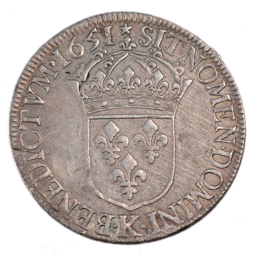 Louis XIV, Écu à la Mèche Longue