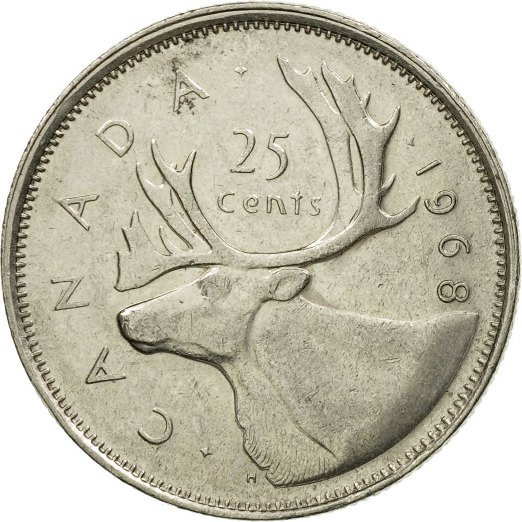 Monnaie, Canada, Elizabeth II, 25 Cents, 1968, Royal Canadian Mint, Ottawa, TTB