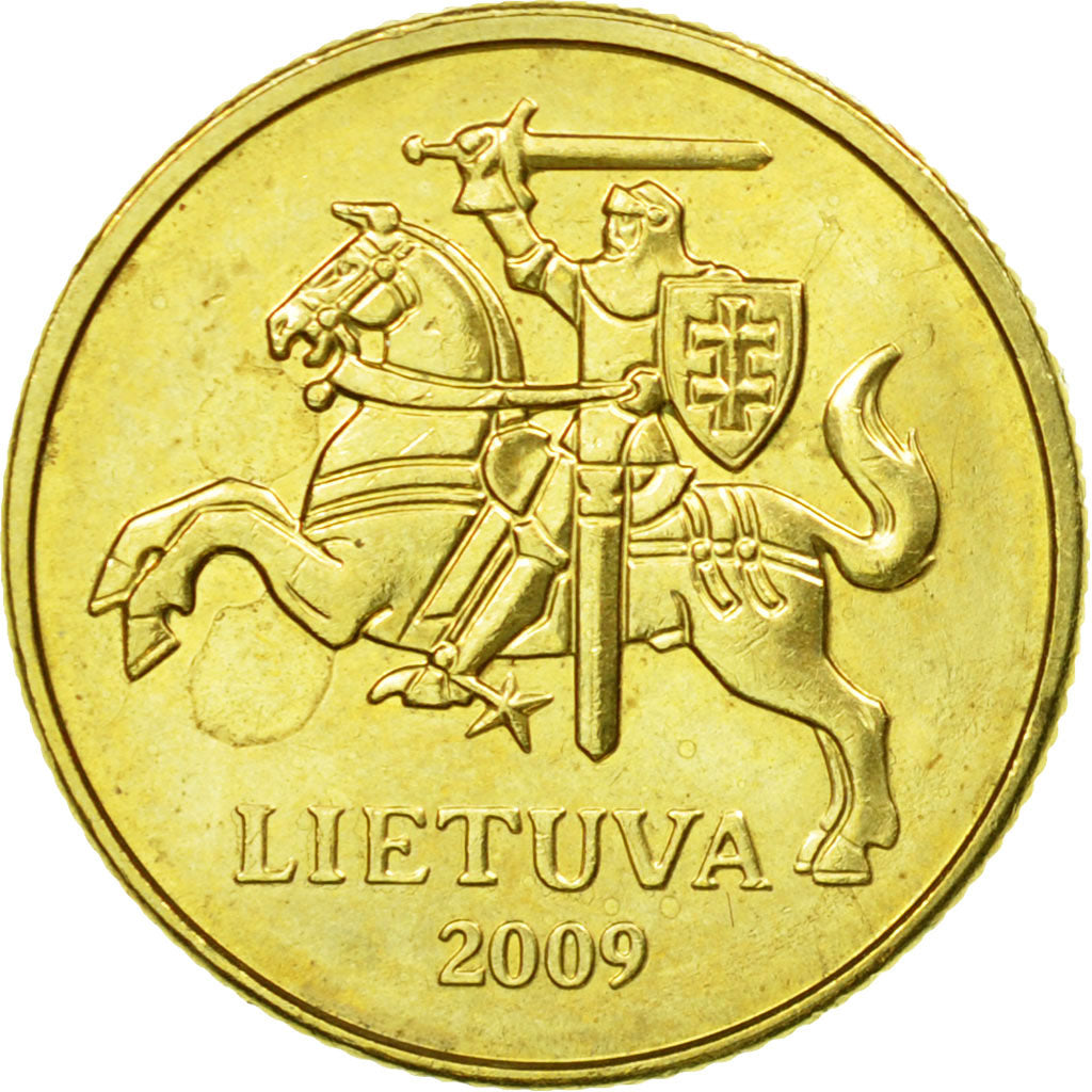 Coin, Lithuania, 20 Centu, 2009, AU(50-53), Nickel-brass, KM:107