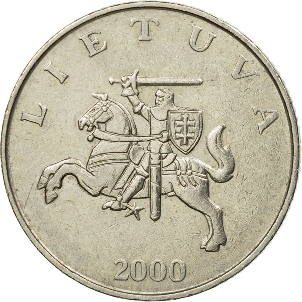 Coin, Lithuania, Litas, 2000, EF(40-45), Copper-nickel, KM:111