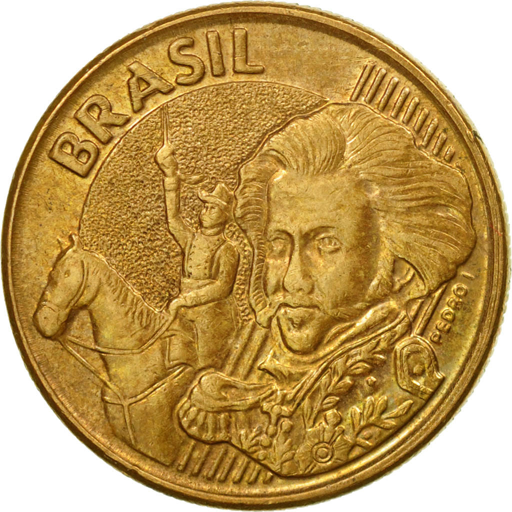 Coin, Brazil, 10 Centavos, 2007, EF(40-45), Bronze Plated Steel, KM:649.2