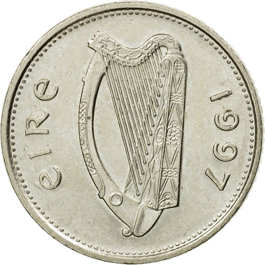 Coin, IRELAND REPUBLIC, 10 Pence, 1997, EF(40-45), Copper-nickel, KM:29