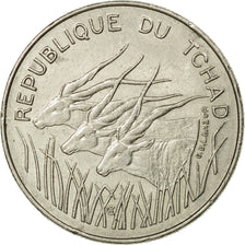 Coin, Chad, 100 Francs, 1972, Paris, AU(50-53), Nickel, KM:2