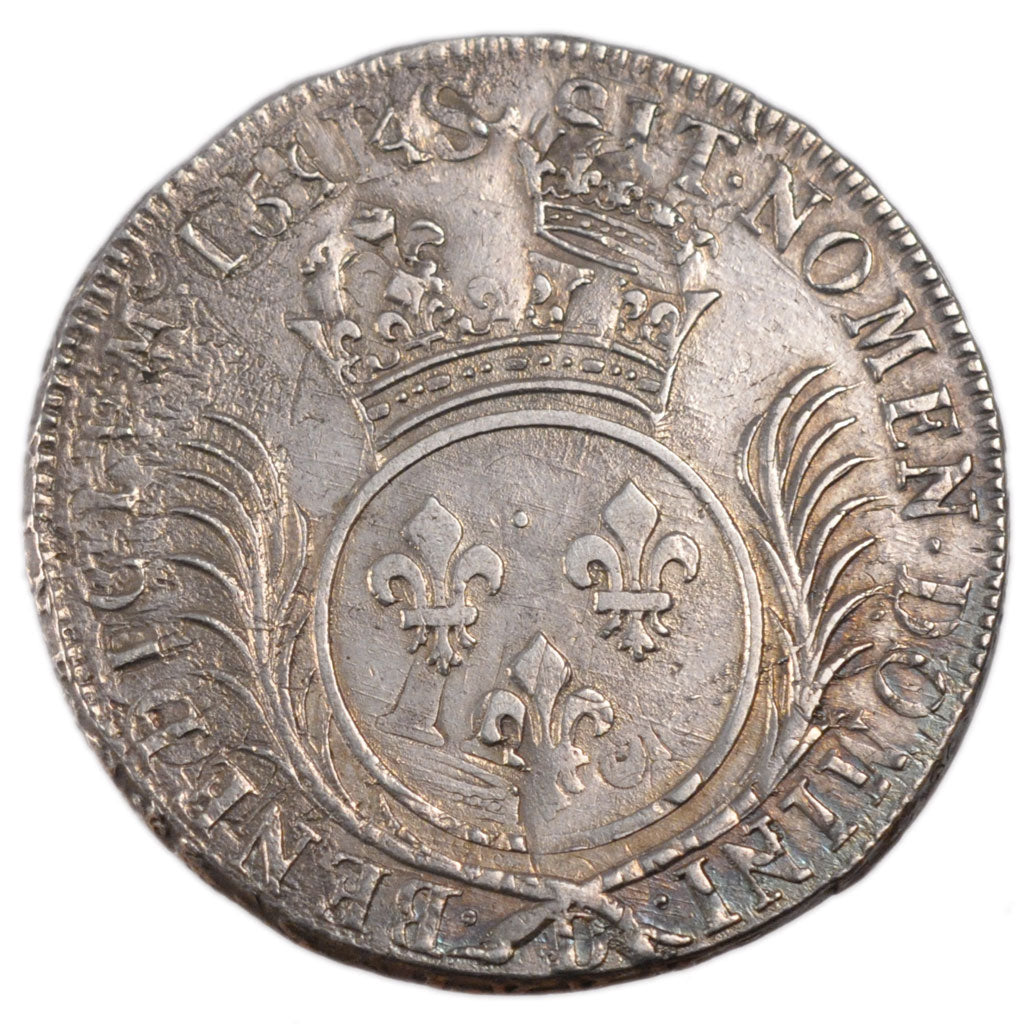 FRANCE, Ecu, 1694, Lyons, VF(30-35), Silver, Gadoury #217, 26.60