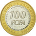 Coin, Central African States, 100 Francs, 2006, Paris, AU(50-53), Bi-Metallic