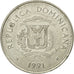 Monnaie, Dominican Republic, 25 Centavos, 1991, TB+, Nickel Clad Steel, KM:71.1