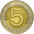 Coin, Poland, 5 Zlotych, 1996, Warsaw, EF(40-45), Bi-Metallic, KM:284
