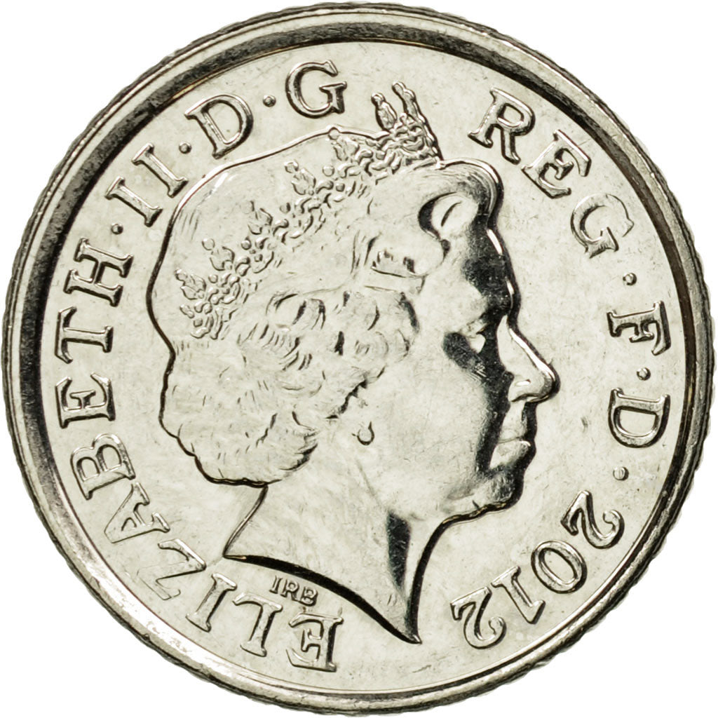 Coin, Great Britain, Elizabeth II, 5 Pence, 2012, British Royal Mint, AU(55-58)