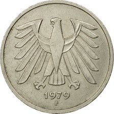 Coin, GERMANY - FEDERAL REPUBLIC, 5 Mark, 1979, Stuttgart, EF(40-45)