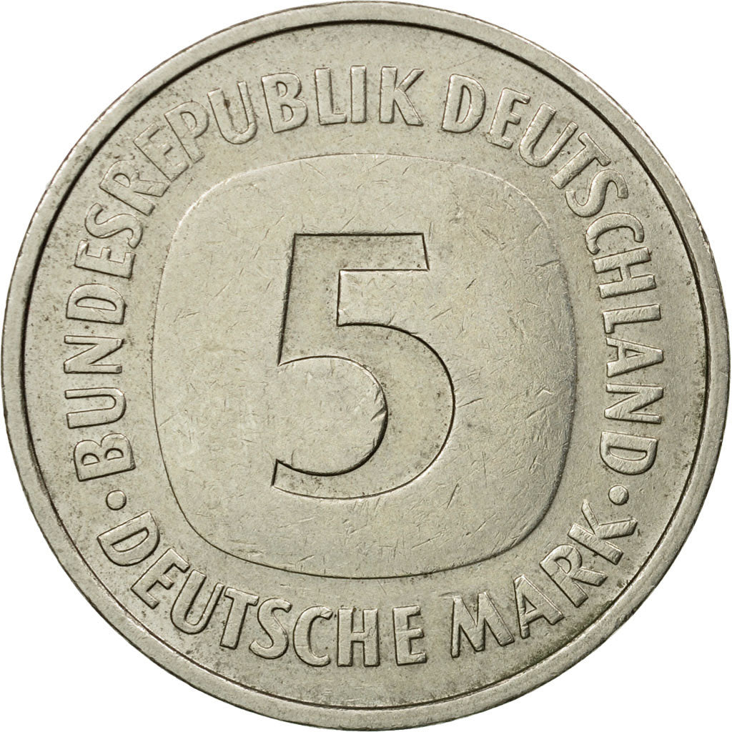 Coin, GERMANY - FEDERAL REPUBLIC, 5 Mark, 1979, Stuttgart, EF(40-45)