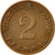 Coin, GERMANY - FEDERAL REPUBLIC, 2 Pfennig, 1950, Karlsruhe, VF(30-35), Bronze