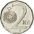 Moneda, República Checa, 2 Koruny, 2002, MBC, Níquel chapado en acero, KM:9
