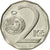 Moneda, República Checa, 2 Koruny, 1996, MBC, Níquel chapado en acero, KM:9