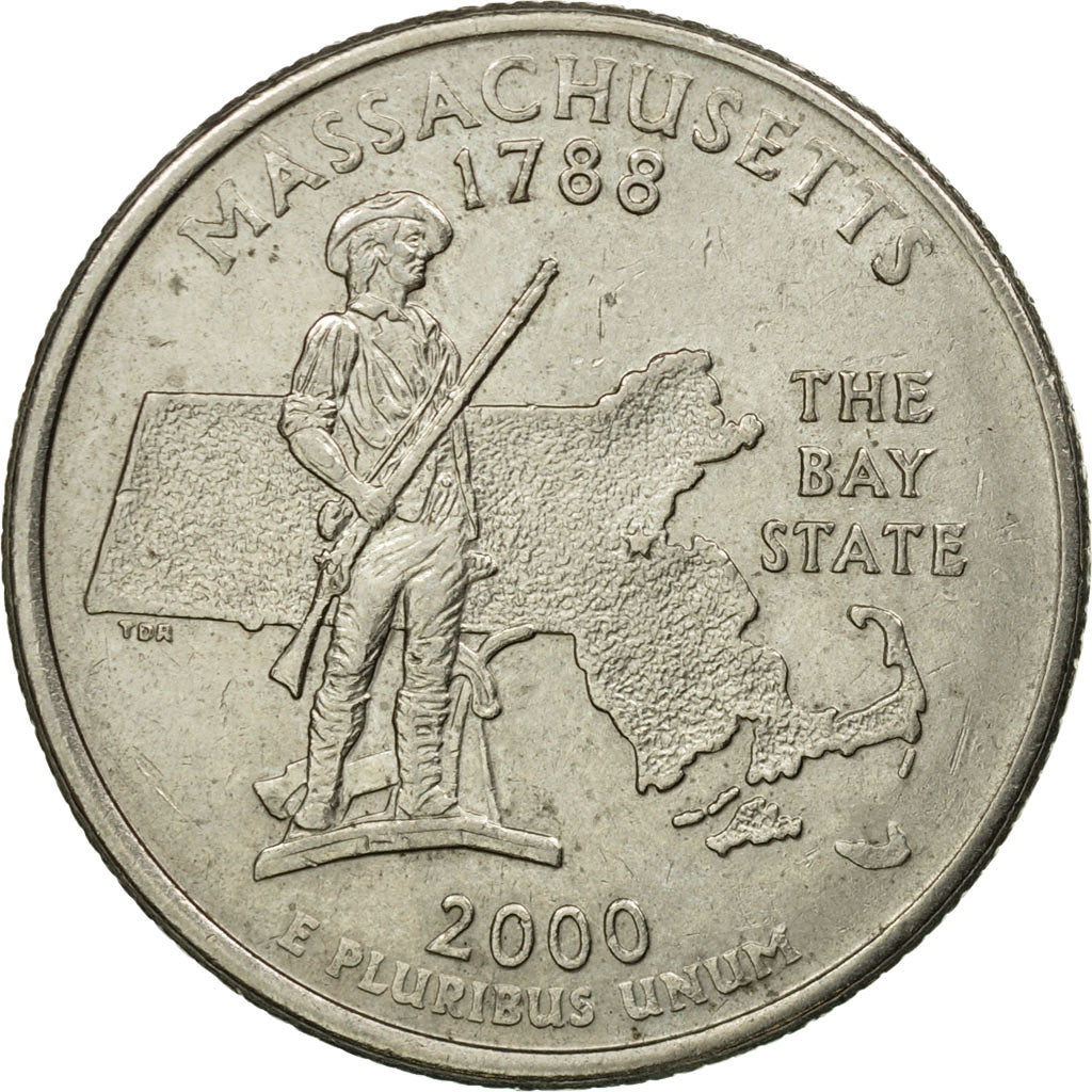 Moneda, Estados Unidos, Quarter, 2000, U.S. Mint, Denver, MBC, Cobre - níquel