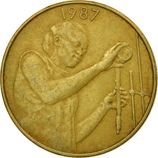 Coin, West African States, 25 Francs, 1987, Paris, EF(40-45), Aluminum-Bronze
