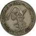 Coin, West African States, 50 Francs, 1989, Paris, EF(40-45), Copper-nickel