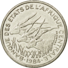 Coin, Central African States, 50 Francs, 1984, Paris, EF(40-45), Nickel, KM:11