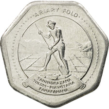 Moneda, Madagascar, 10 Ariary, 1992, Royal Canadian Mint, EBC, Acero inoxidable
