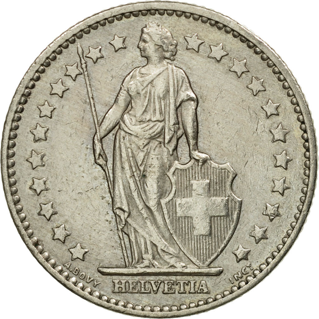 Moneta, Szwajcaria, Franc, 1982, Bern, VF(30-35), Miedź-Nikiel, KM:24a.2