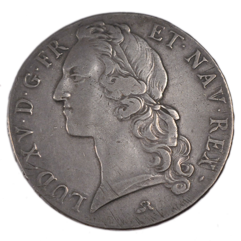 FRANCE, Écu au bandeau, Ecu, 1743, Rouen, EF(40-45), Silver, Gadoury #322, 29.20